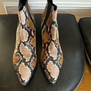 Marc Fisher Croc Cowboy Booties